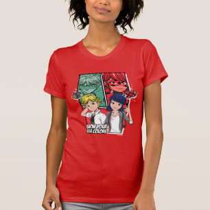Camiseta Marinette e Adrien Verdadeiras Cores