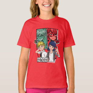 Camiseta Marinette e Adrien Verdadeiras Cores