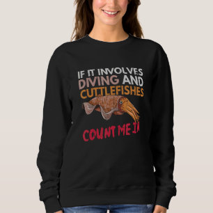 Camiseta Marinha de Peixe-Cuttlefish para um Peixe-Cuttlefi