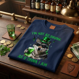 Camiseta Marinha Vintage Não Estou Tão Bêbado Passeio pelos