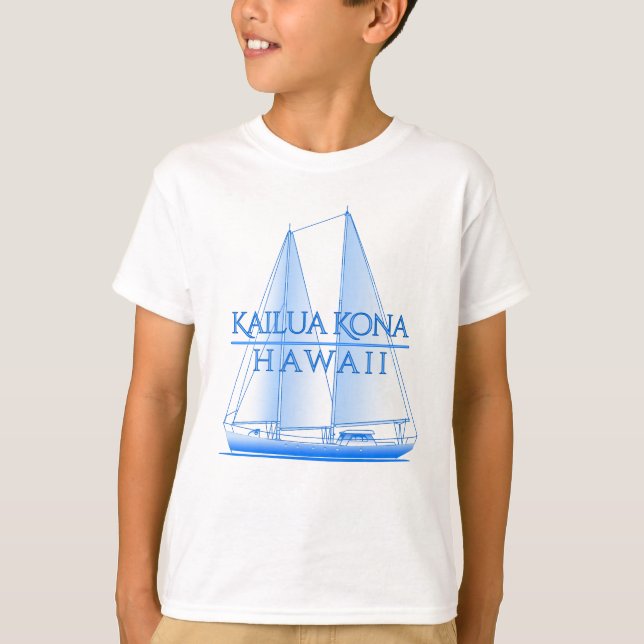 Camiseta Marinheiro à vela costeira de Kailua Kona (Frente)