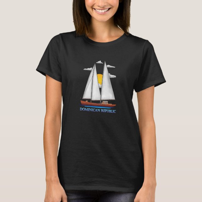 Camiseta Marinheiro à vela náutica costeira da República Do (Frente)