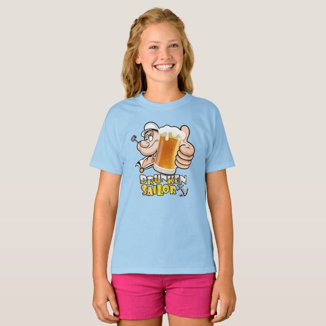 Camiseta Marinheiro Bêbado | Crianças (Frente Completa)