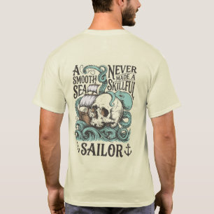 Camiseta Marinheiro Caveira & Kraken – Aventura Náutica Vin