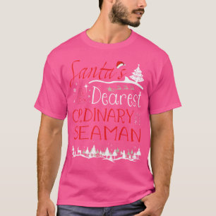 Camiseta Marinheiro Comum Trabalho de Natal Engraçado Natal