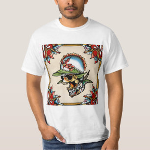 Camiseta Marinheiro Icônico Jerry & Ed Hardy Tattoo Masterp