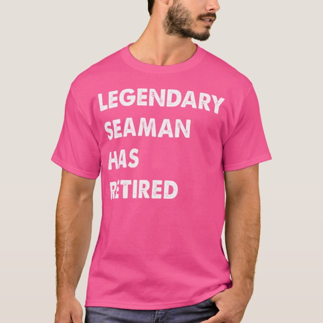 Camiseta Marinheiro Lendário Aposentou-se (Frente)