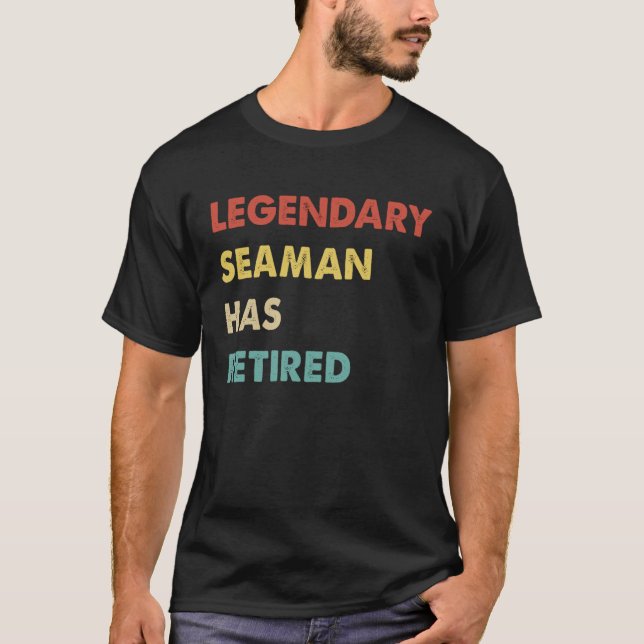 Camiseta Marinheiro Lendário Aposentou-se  1 (Frente)