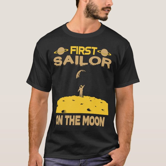 Camiseta Marinheiro Na Lua (Frente)