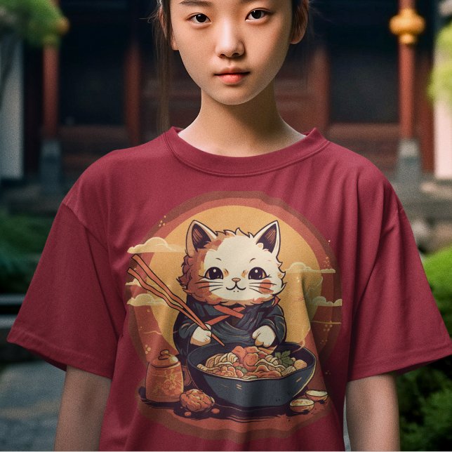 Camiseta Marinheiros japoneses comendo gata (Criador carregado)