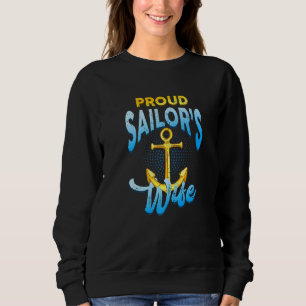 Camiseta Marinheiros Orgulhosos Esposa Capitão Anchor Barco