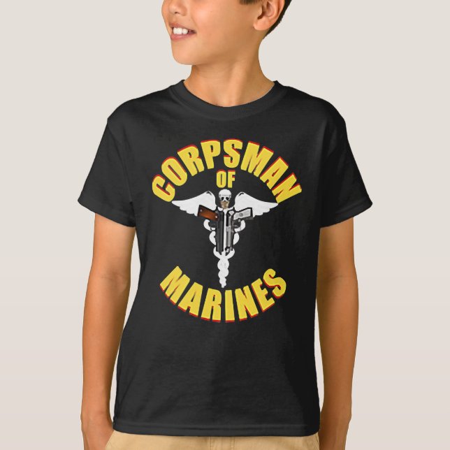 Camiseta  Marinho americano Corpsman 8404 FMF Marinho Veter (Frente)