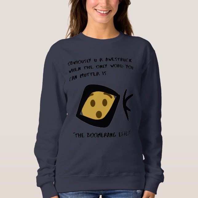 Camiseta Marinho "Awestrck" Bóomerangado Básico (Frente)