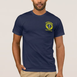 Camiseta Marinho azul Anchor, capitão náutico à vela no Ver