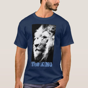 Camiseta Marinho Azul Tendência Moderna Elegante Pop de Art