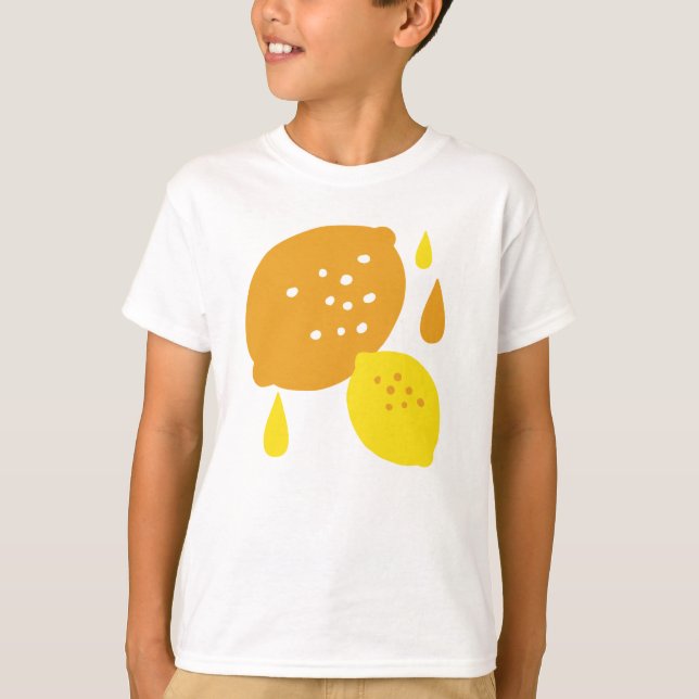 Camiseta Marinho Blue Lemon Art - Refrescando o Citrus Desi (Frente)