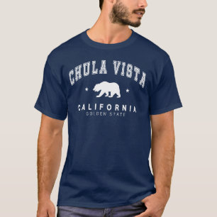 Camiseta Marinho Chula Vista, de Design masculino - Urso Ci