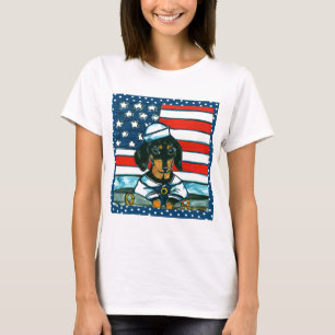 Camiseta Marinho Dachshund