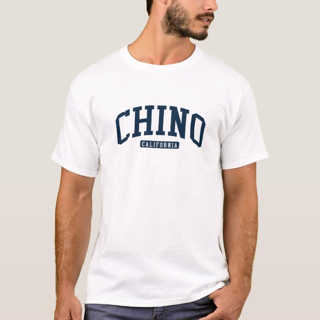 Camiseta Marinho de Estilo da Universidade da Califórnia em (Frente)