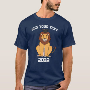 Camiseta Marinho de Graduação de Foto Personalizado e Texto