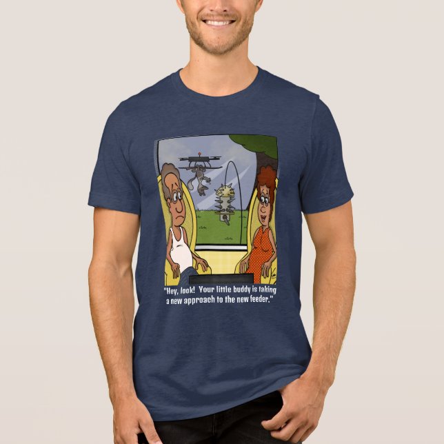 Camiseta Marinho de Prova de Esquilo (Frente)