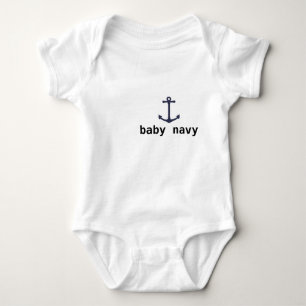Camiseta marinho do bebê