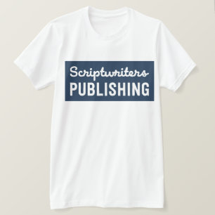 Camiseta Marinho do sólido dos Scriptwriters