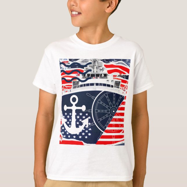 Camiseta MARINHO dos EUA (Frente)