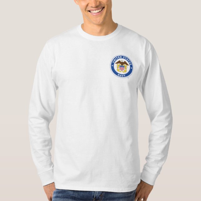Camiseta Marinho dos EUA | Agente Crest (Frente)