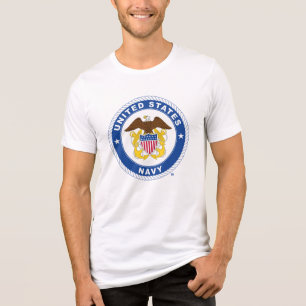 Camiseta Marinho dos EUA Agente Crest