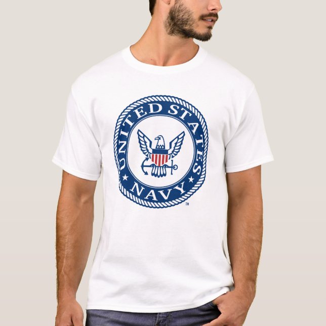 Camiseta Marinho dos EUA | Marinho Alt Emblem (Frente)