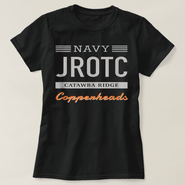 Camiseta Marinho JROTC Catawba Ridge Segundo grau Topo.png (Frente do Design)