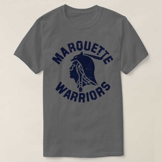 Camiseta Marinho Marquette Warriors (Frente do Design)