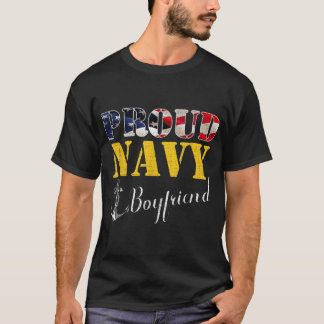 Camiseta Marinho Orgulhoso Com Bandeira Americana Para Vete