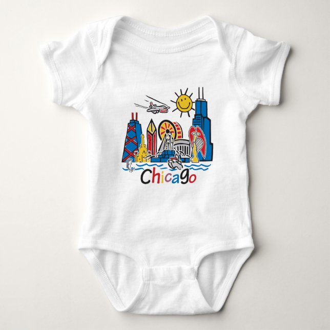 Camiseta Marinho Pier Chicago (Frente)