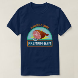 Camiseta Marinho "Premium Ham" Engraçado