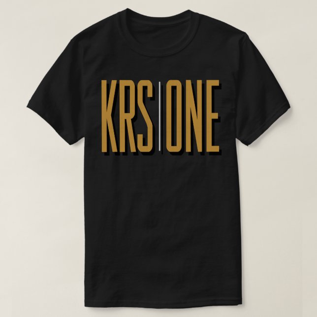 Camiseta Marinho Rock Music KRS ONE (Frente do Design)
