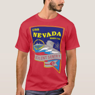 Camiseta MARINHO USS Nevada SSBN 733 Estados Unidos