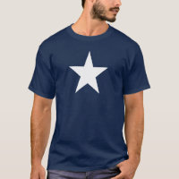 Marinho White Star Blue T Shirt