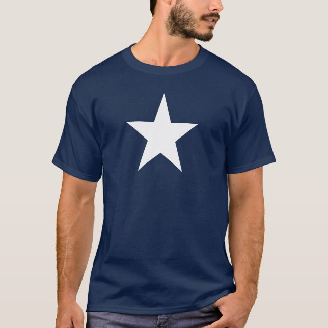 Camiseta Marinho White Star Blue T Shirt (Frente)