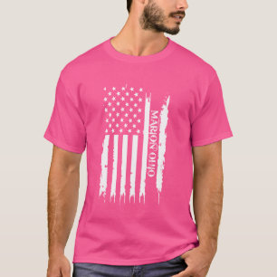 Camiseta Marion Ohio Estados Unidos se afundou com bandeira