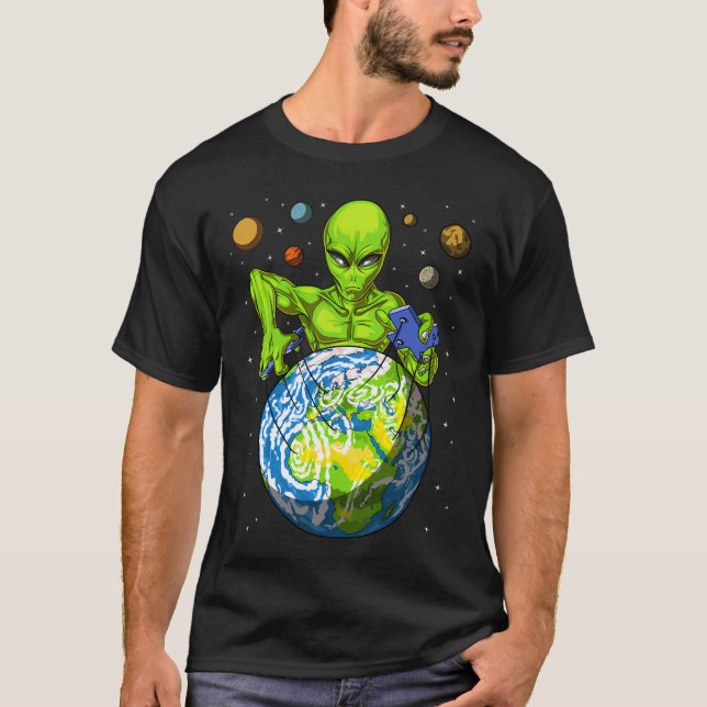 Camiseta Marionetista Alien Espacial (Frente)