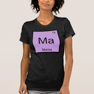 Camiseta Marisa Nome Química Elemento Tabela Periódica