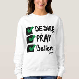 Camiseta Mark 11:24 KJV - Escritura de Bíblia para Mulheres