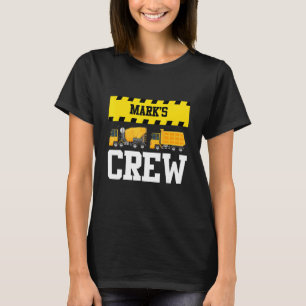 Camiseta Mark Construction Crew Custom Dumpcaminhão Dump Tr