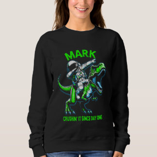 Camiseta Mark Crushin' It Since Day One Astronaut Dinosaur 