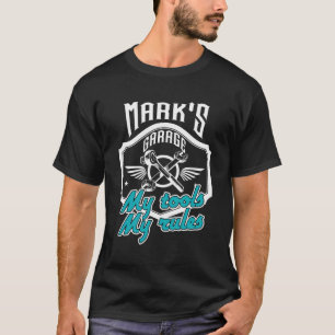 Camiseta Mark Garage Mechanic Gift Minhas Ferramentas Regra