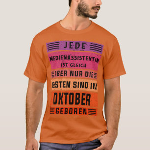 Camiseta Marketing aniversário nascer outubro assistente de