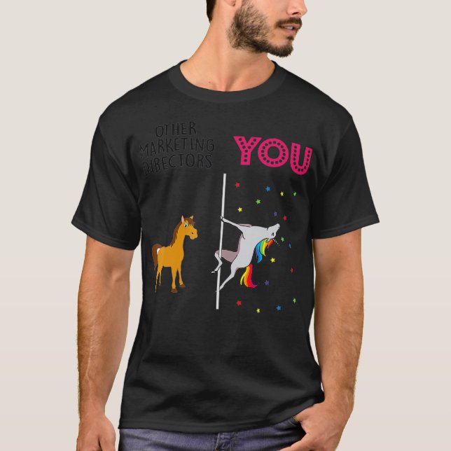 Camiseta Marketing Diretor Funny Unicorn  (Frente)