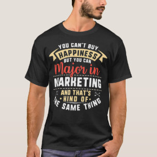 Camiseta Marketing Engraçado Major Student Graduation Gift